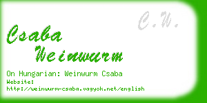 csaba weinwurm business card